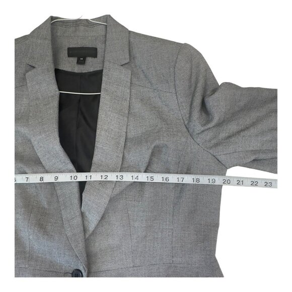 WORTHINGTON Women SZ 14 Gray One Button Front Career Suit Jacket Business Casua - Picture 6 of 13